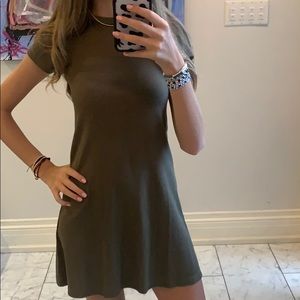 Green t shirt dress
